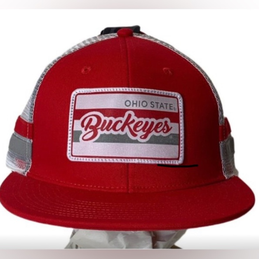 NWT Ohio State Buckeyes Men’s Snapback Hat Red Colosseum NCAA Trucker Retro '92